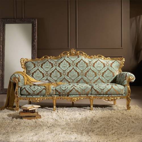 3 Seater Sofa Set With Golden Polish Manufacturers in Saharanpur