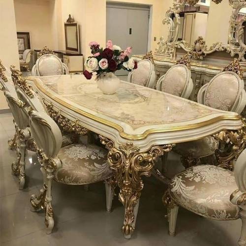 8 Seater Royal Dining Table Set Manufacturers in Saharanpur