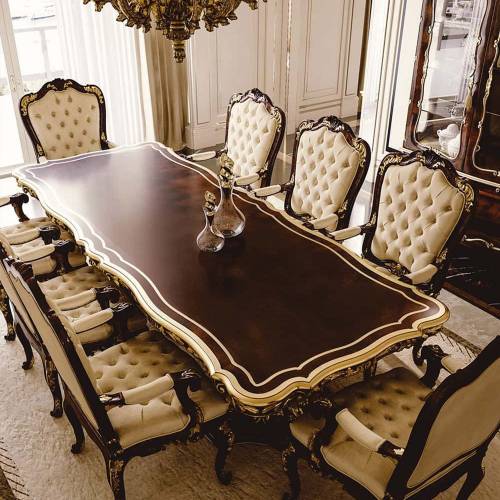 Royal Luxury Dining Table Set Manufacturers in Saharanpur