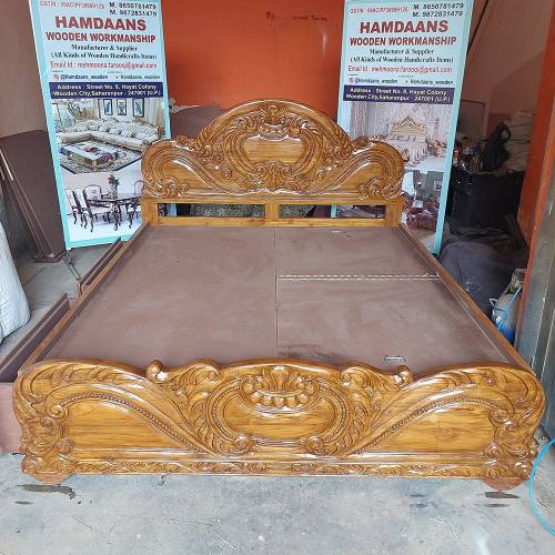 Wooden Designer Bed Manufacturers in Saharanpur